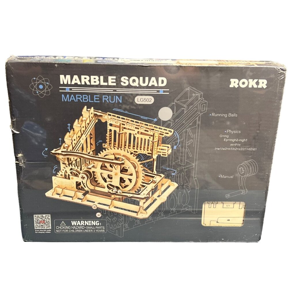 ROKR Marble Squad Marble Run LG502 Physics 3D Wooden Puzzle Kit